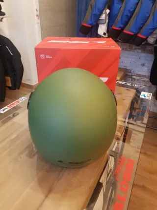 Casco de moto jet Ls2 Sphere II Verde militar.