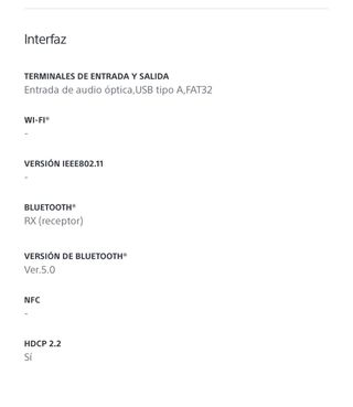 Barra de sonido Sony HT-G700