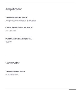 Barra de sonido Sony HT-G700