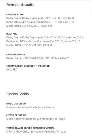 Barra de sonido Sony HT-G700