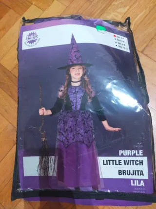Disfraz Bruja Lila Talla 5-6