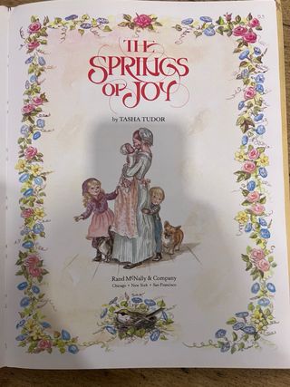 Livro "The Springs of Joy" - Tasha Tudor (Edição 1