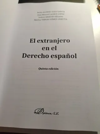 El extranjero en el Derecho español