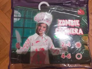 Disfraz Zombie Cocinera 4-6 años