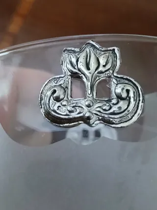 Set 3 decorazioni vintage con argento