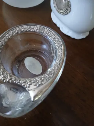 Set 3 decorazioni vintage con argento