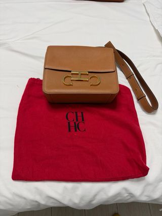 Bolso CH Marrón y Dorado