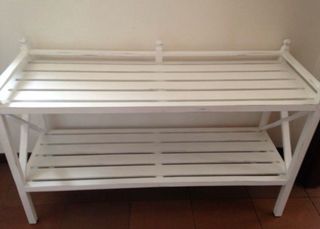 Aparador blanco de madera