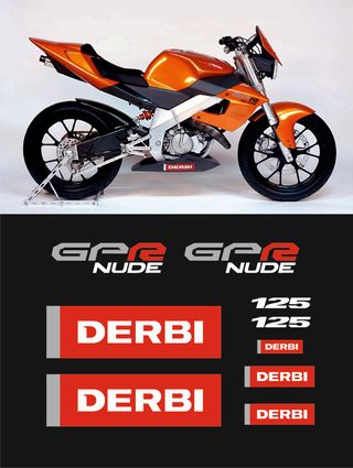 Kit Pegatinas Derbi GPR Nude 125