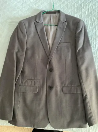 Traje Formula Joven Slim Talla 40 Gris