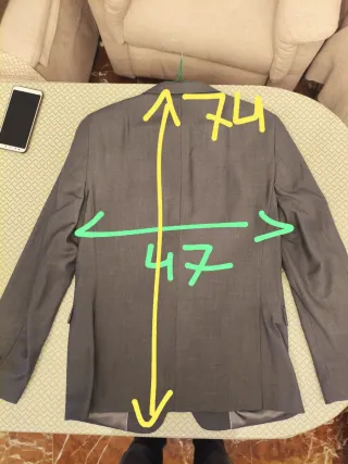 Traje Formula Joven Slim Talla 40 Gris