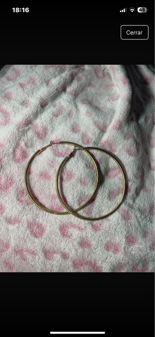 Pendientes aro dorados