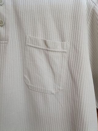 Polo Nike Manga Corta Color Beige Talla M 178cm