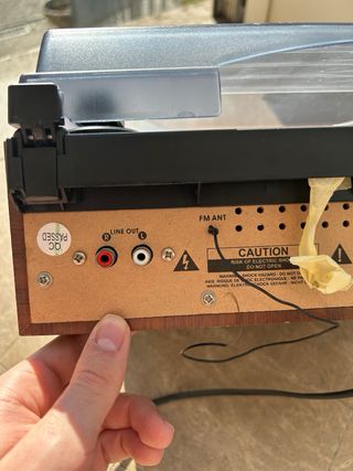 Giradischi vintage Soundmaster con Radio