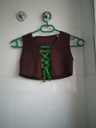 Disfraz infantil marrón y rayas