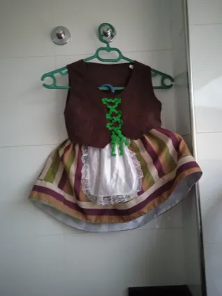 Disfraz infantil marrón y rayas