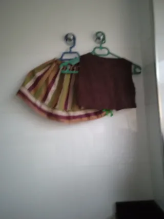 Disfraz infantil marrón y rayas