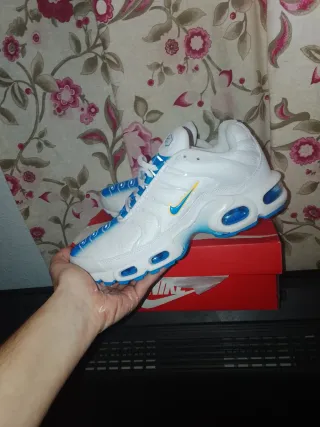 Tenis  Talla 38 Blanco/Azul