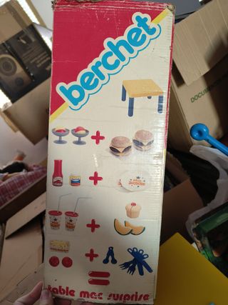 Mesa Hamburguer juguete vintage BERCHET años 80