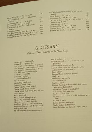 Franz Schubert:  colección de 59 lieder