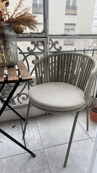2 Sillas exterior Saconca cuerda y acero