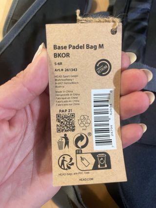 Paletero de padel  HEAD Negro