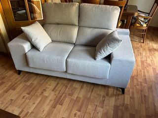 Juego Sofás de 2 plazas gris claro