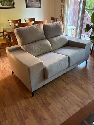 Juego Sofás de 2 plazas gris claro