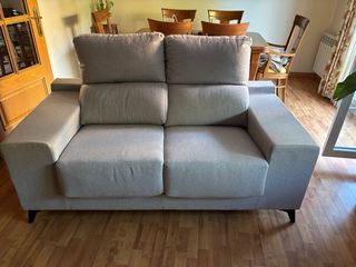 Juego Sofás de 2 plazas gris claro