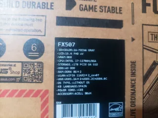 Portátil Asus tuf 15