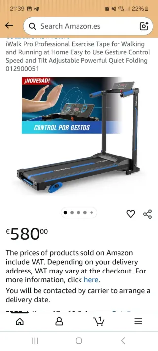 Cinta de andar iWALK Pro