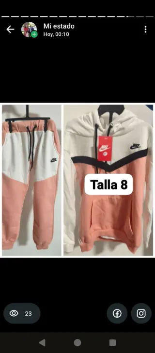 Chándal niña Talla 8