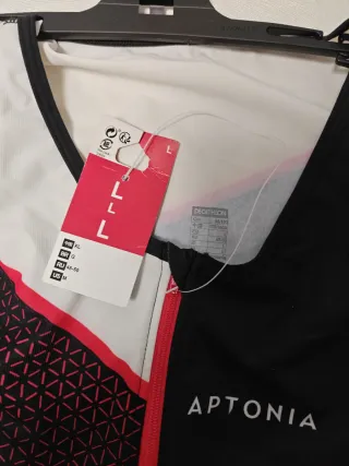 Maillot Aptonia Negro y Rosa Talla L