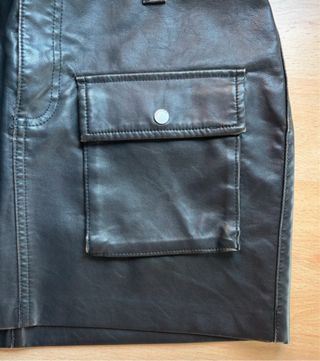 Minifalda efecto piel