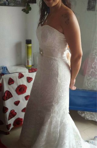 Vestido de Novia Blanco Encaje