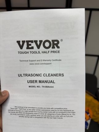 VEVOR TH-08Amini Limpador Ultrassônico