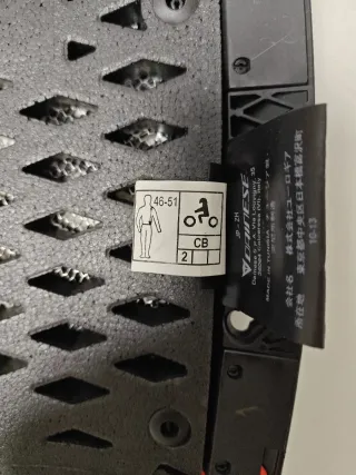 Espaldera Dainese Moto Negra Roja