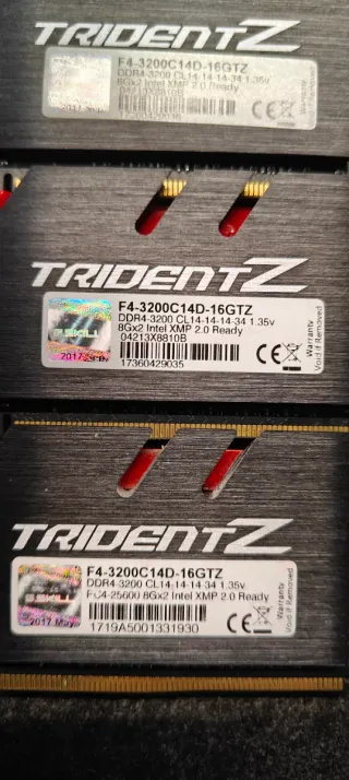 3x8GB DDR4 3200MHz CL14 G.Skill TridentZ
