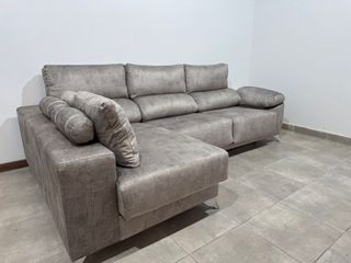 LIQUIDACION SOFA CHAISLONGUE GRIS 300CM  NUEVO