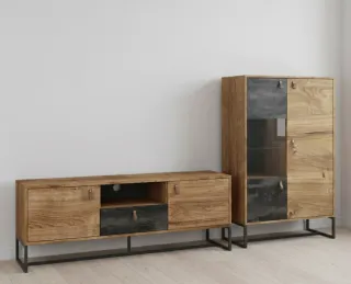 Conjunto de bonitos muebles de salón