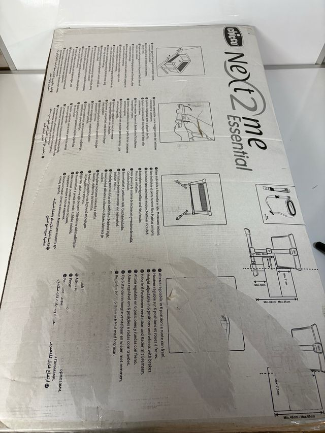 Cuna Colecho Chicco Next2Me Essential Gris