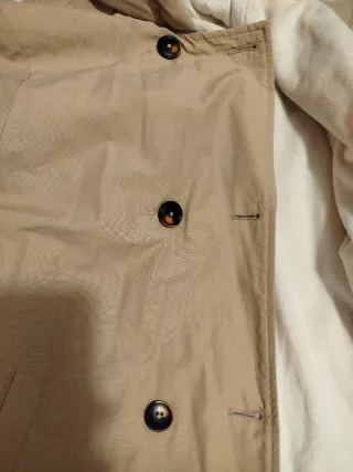 Gabardina forrada beige