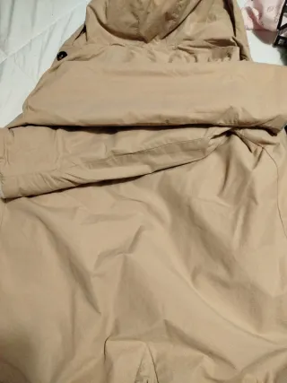 Gabardina forrada beige
