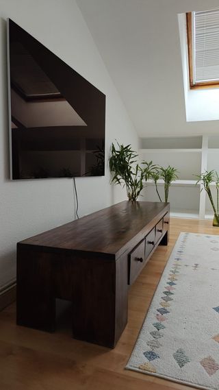 Mueble TV de madera maciza