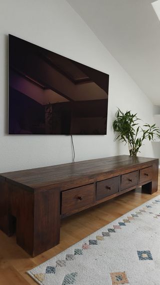Mueble TV de madera maciza