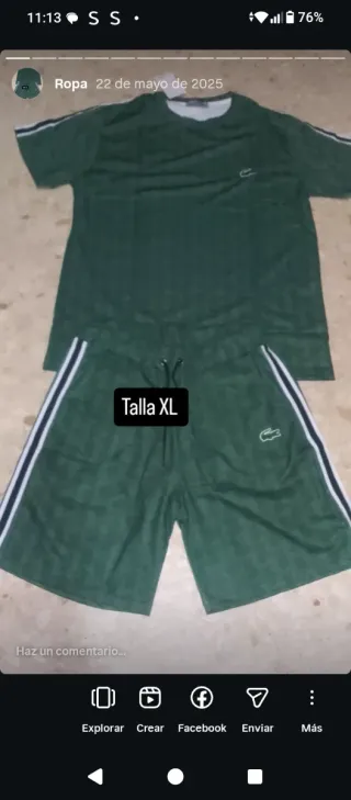 Conjunto  Camiseta y Pantalón Corto