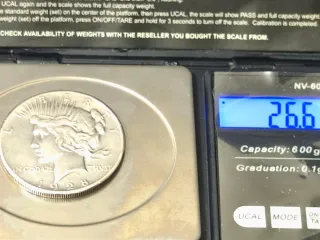 Moneda Plata Peace 1928