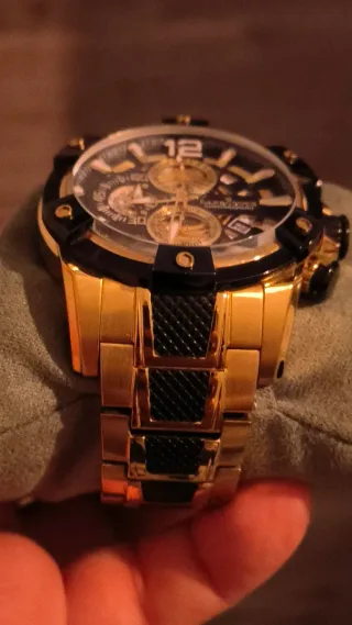 Reloj Lanscotte Dorado-Negro