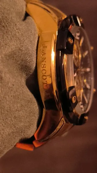 Reloj Lanscotte Dorado-Negro