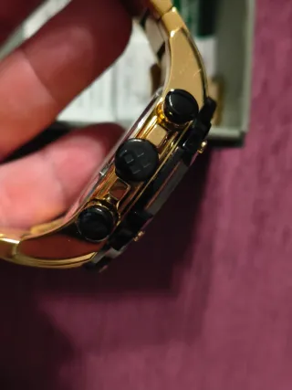 Reloj Lanscotte Dorado-Negro